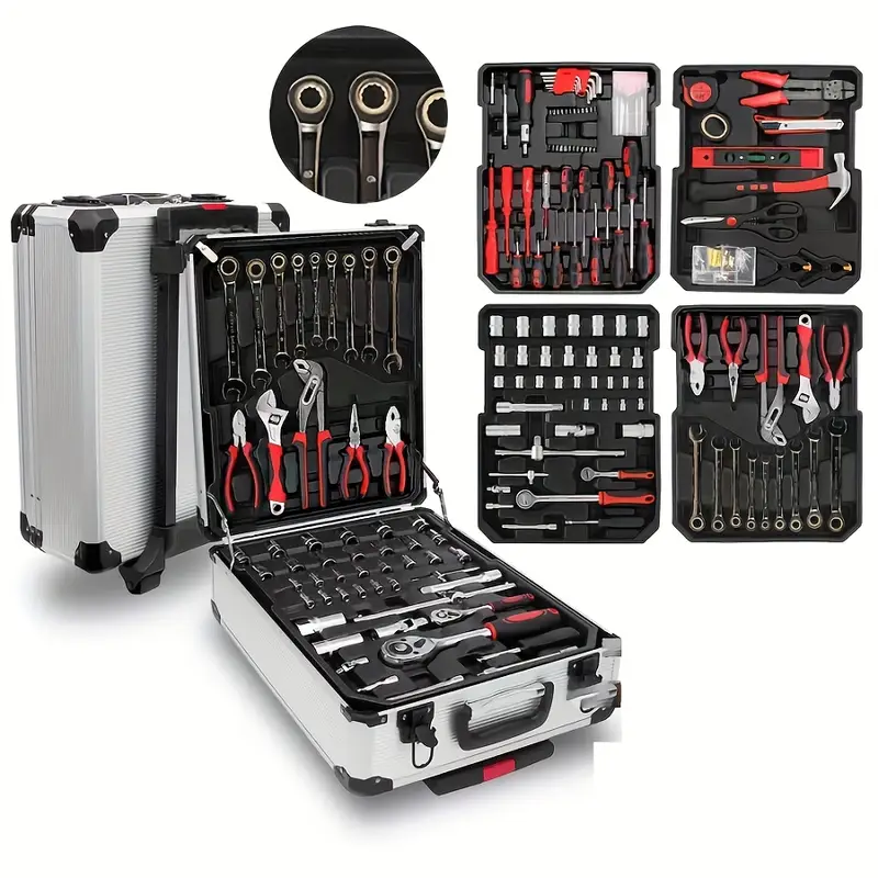 899/45pcs Professional Tool Set, Multi-functional Toolbox, Portable Design, For Home And Car Repair, A Tool Set For DIY Enthusiasts And Professionals, A Gift For Friends, Local Shipping